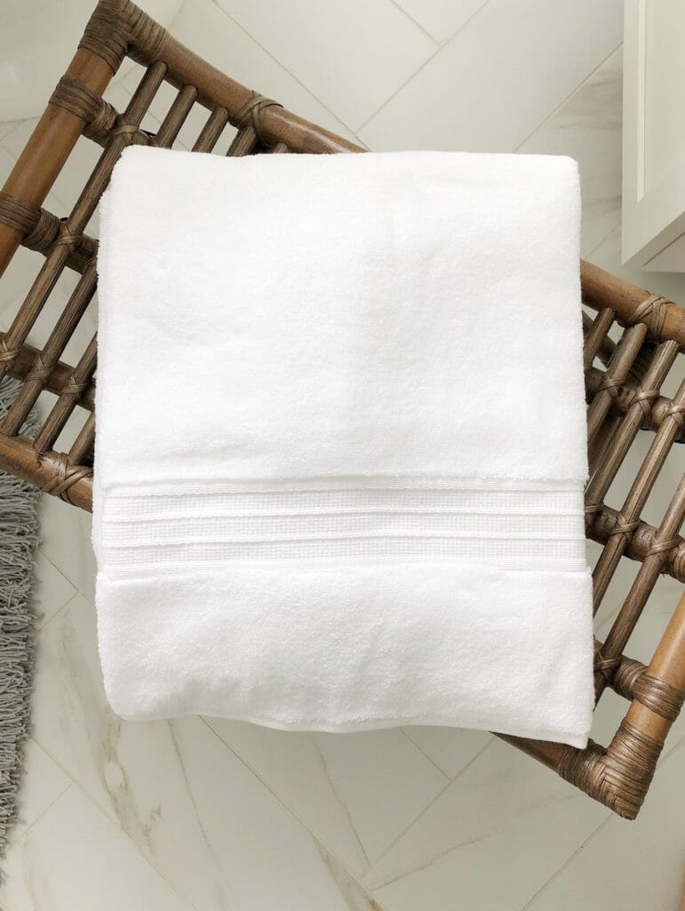 Hydrocotton towels from my bathroom refresh with Pottery Barn
