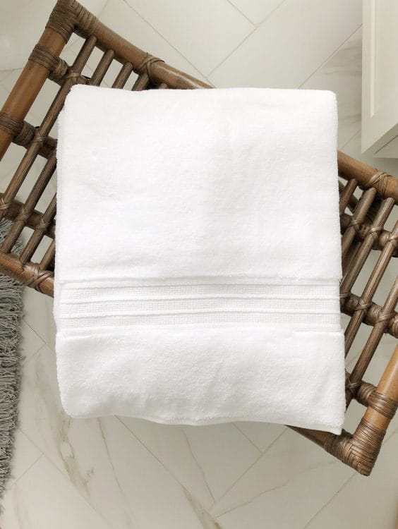 Hydrocotton towels from my bathroom refresh with Pottery Barn