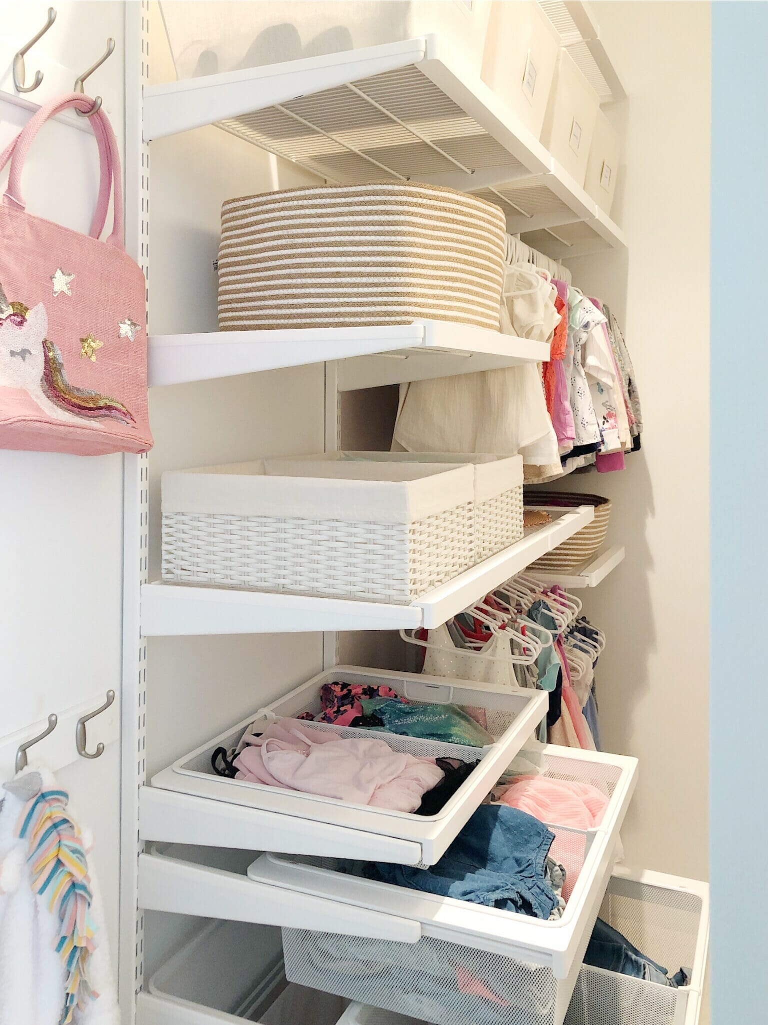 Elfa nursery cheap closet