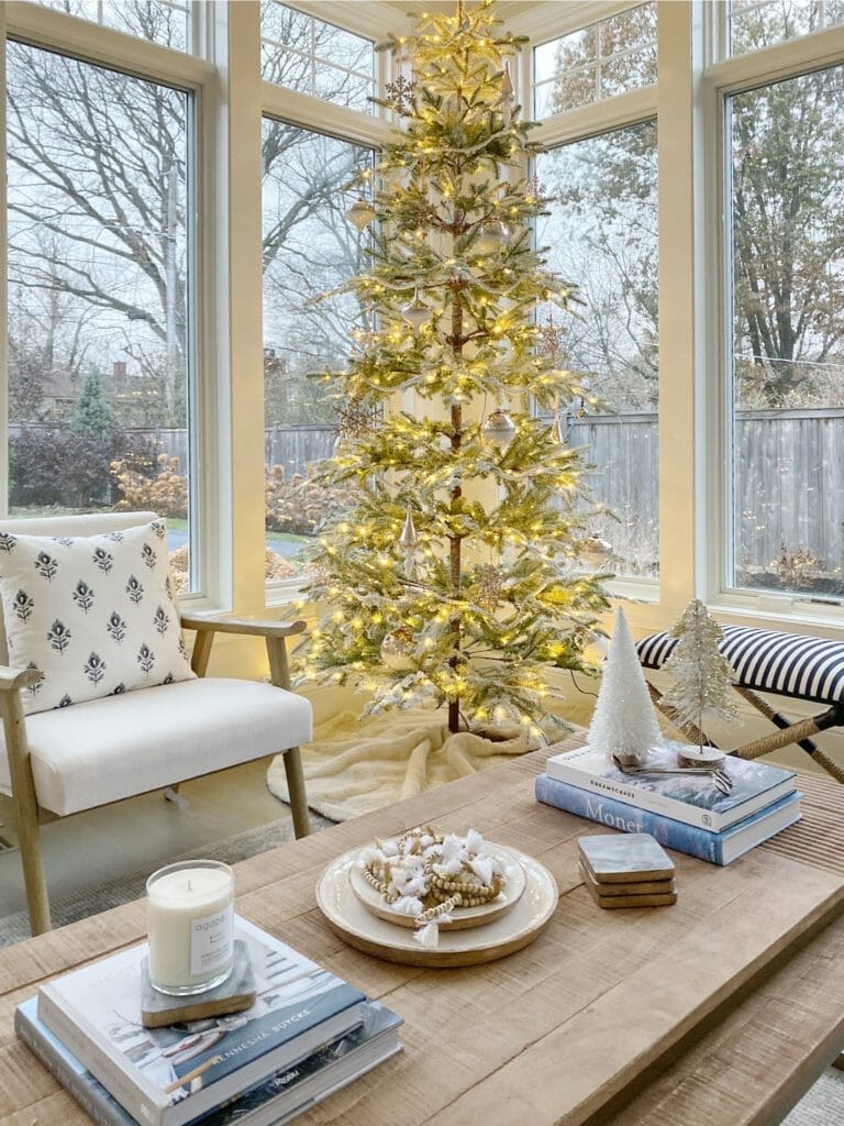 Christmas Decor at home with simple tree