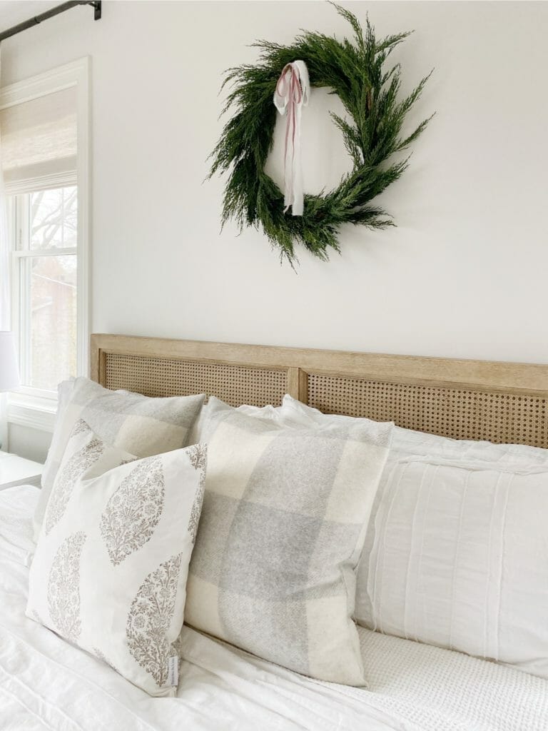 Holiday faux wreath