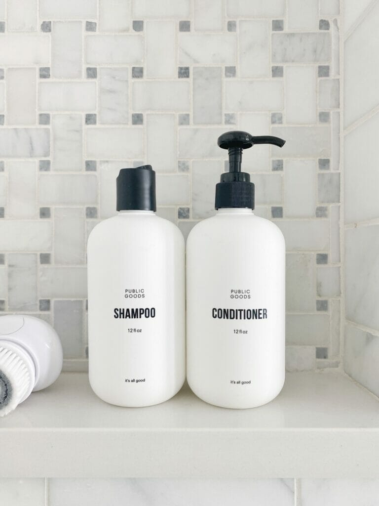 Shopping Clean Essentials with Public Goods | shampoo and conditioner