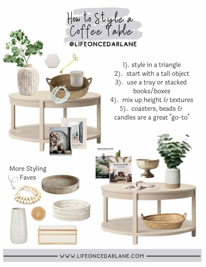 How to style a coffee table