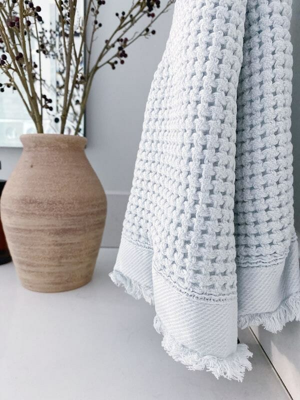 waffle knit hand towels from Walmart