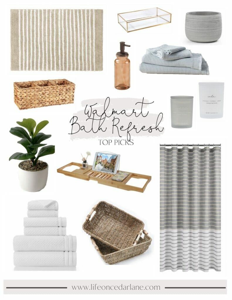 Walmart bath refresh | A Luxury Spa Retreat with Affordable Finds from Walmart