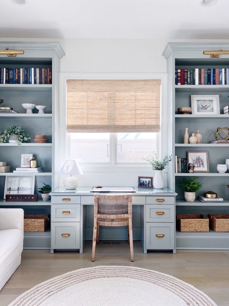 built in desk and shelf | Styling Tips For Your Home