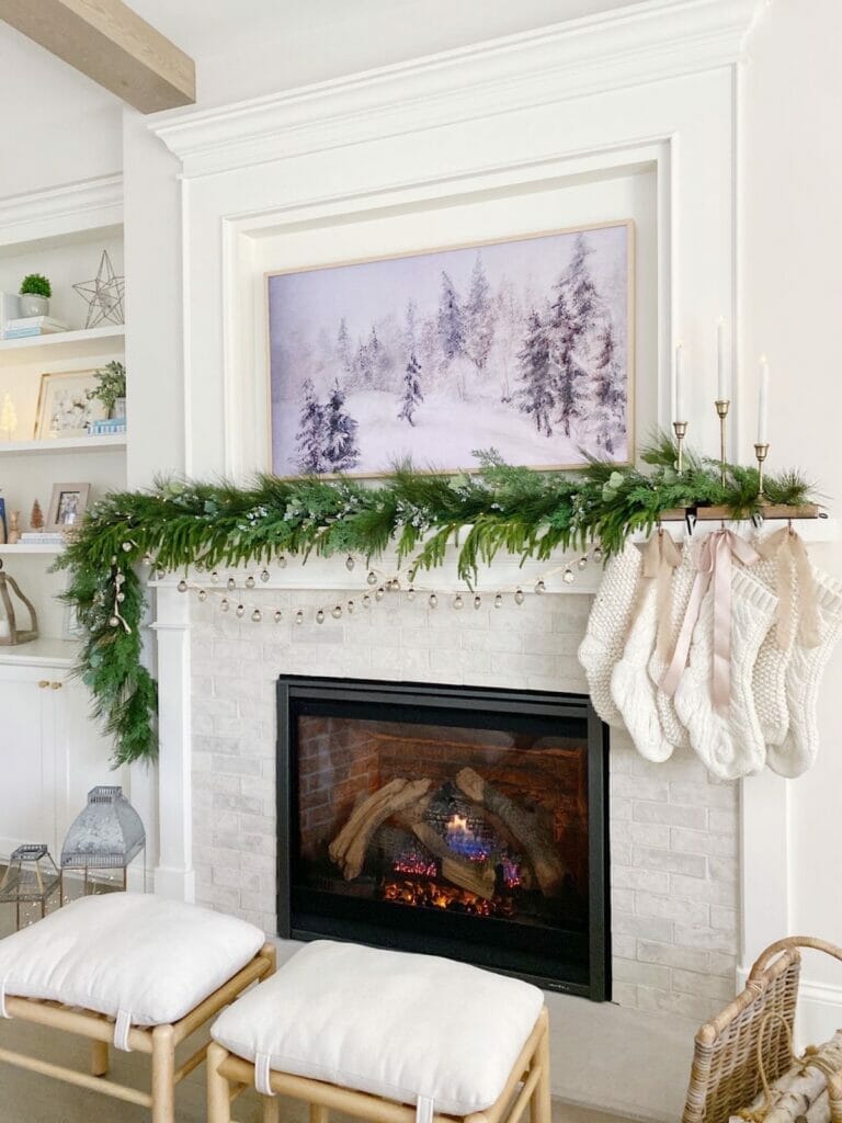 faux garlands holiday decor