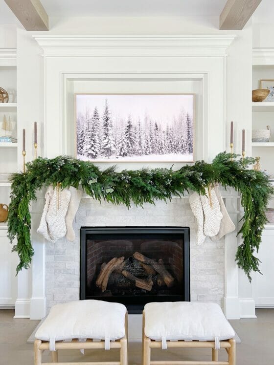 How to Decorate a Mantel for Christmas | Life On Cedar Lane