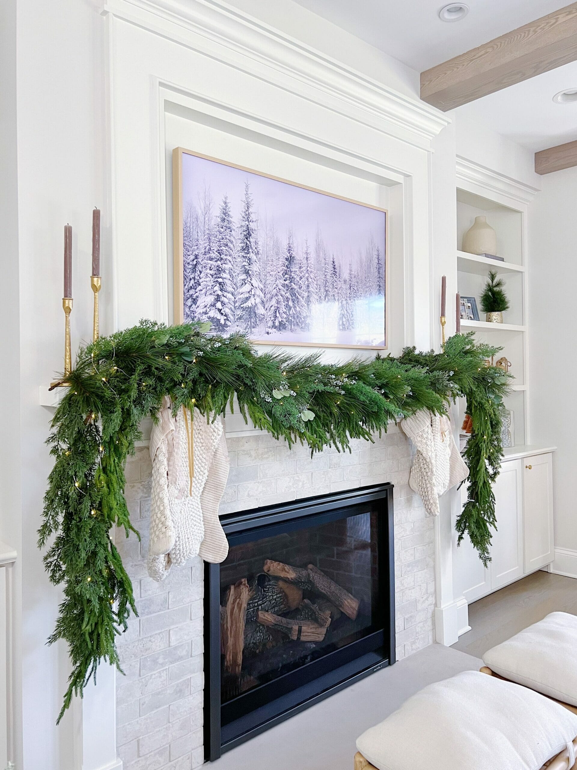 How to Decorate a Mantel for Christmas Life On Cedar Lane