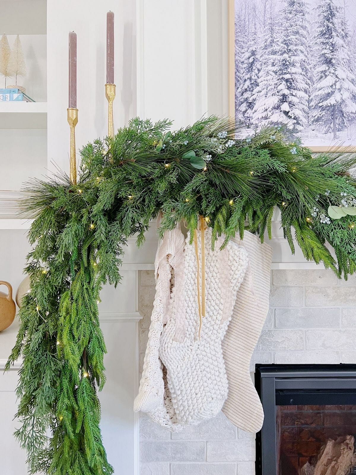 How to Decorate a Mantel for Christmas | Life On Cedar Lane