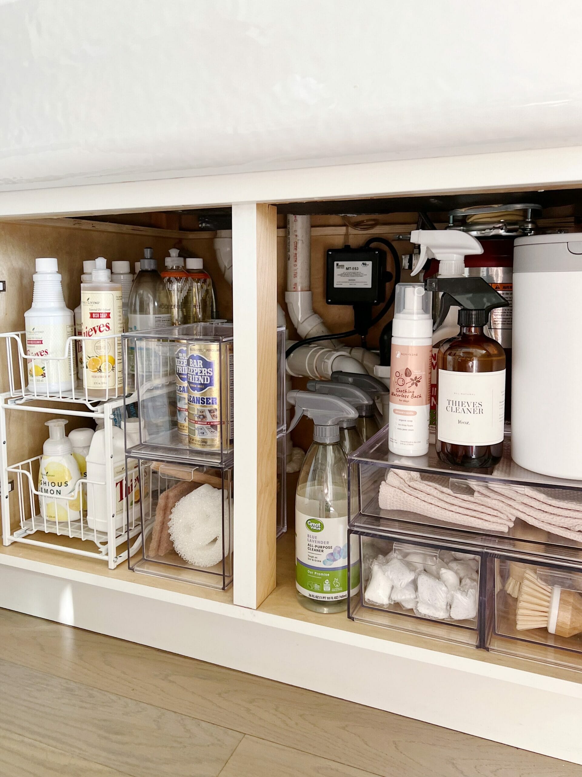 Maximize the Space Under Your Sink With This Sliding Organizer