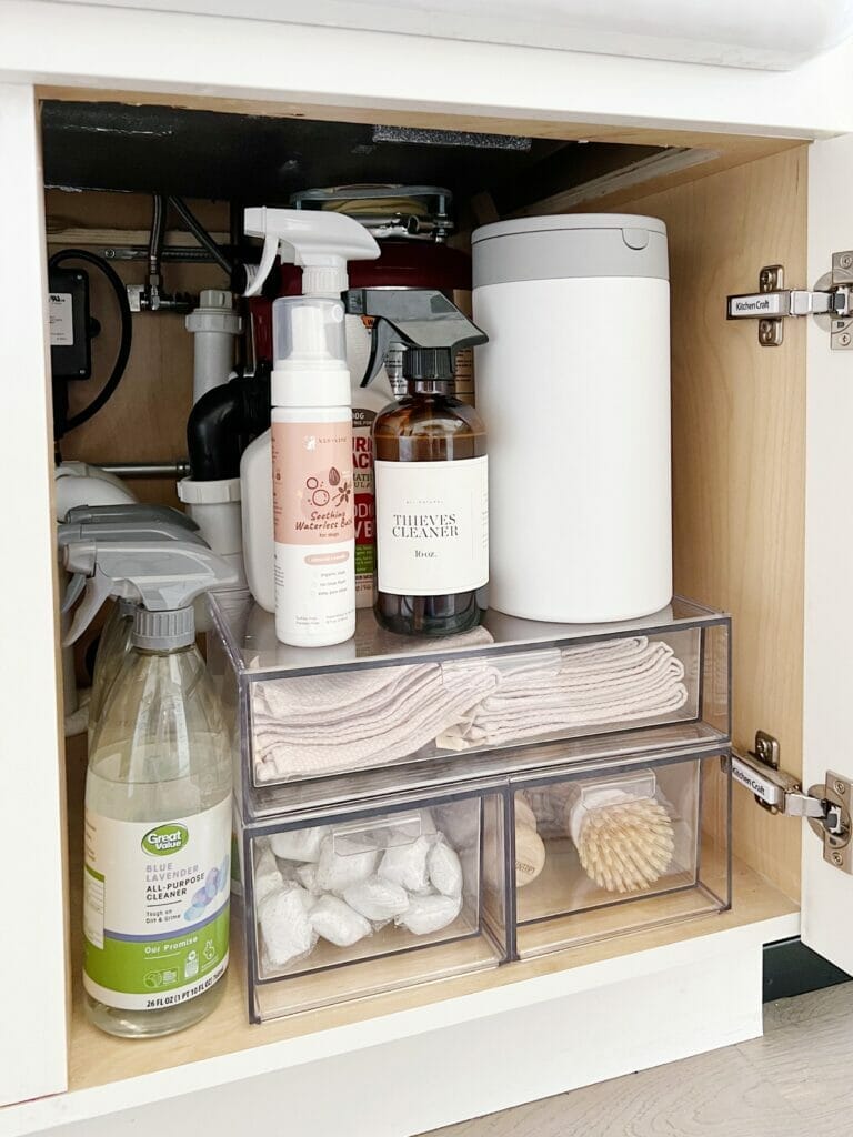 How to Organize Under Your Kitchen Sink
