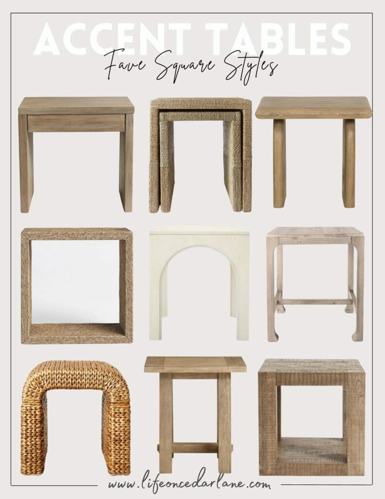 Square table styles