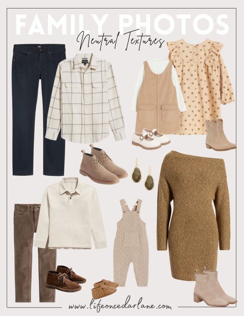Neutral Fall Family Photo Outfits