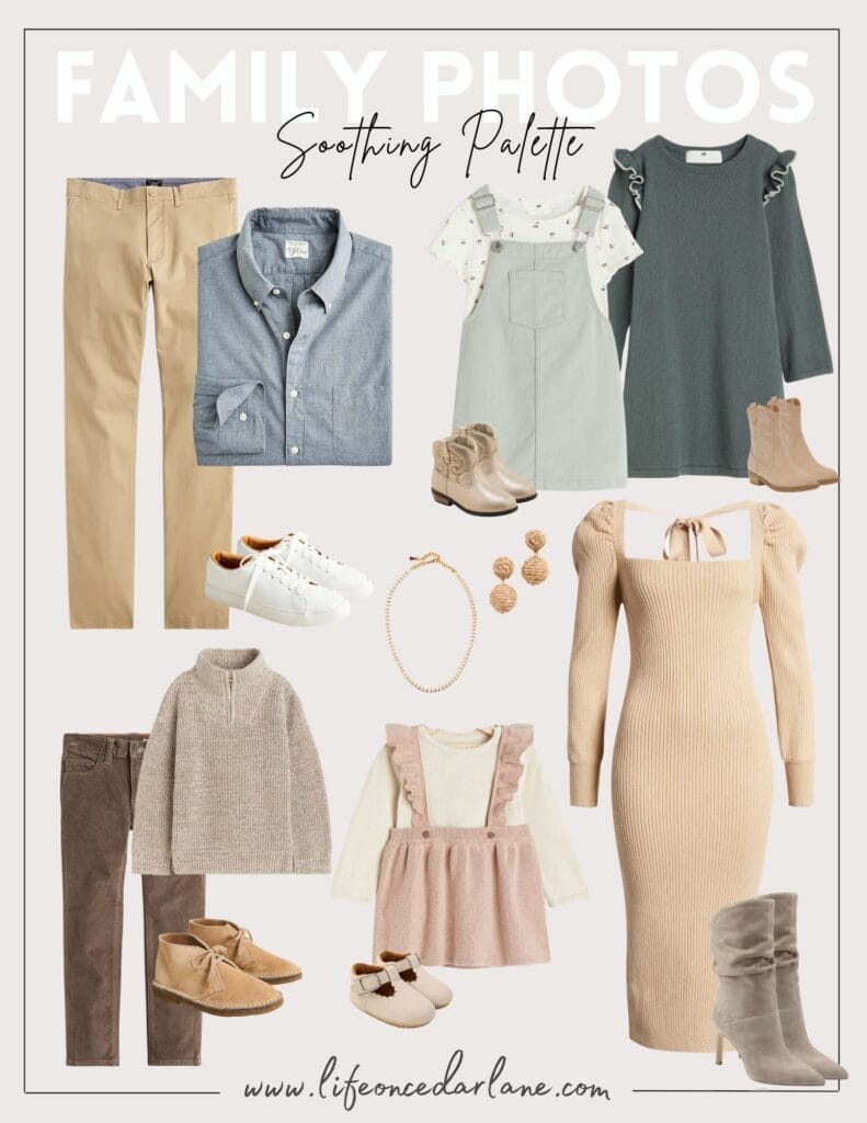 Clothing with a soothing color palette for the whole family